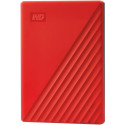 "2,5"" WD My Passport 2TB portable HDD USB3.0 USB2.0 compatible Red Retail"
