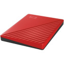"2,5"" WD My Passport 2TB portable HDD USB3.0 USB2.0 compatible Red Retail"