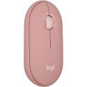 "Logitech Pebble Mouse 2 M350s Mouse optical 3 buttons wireless Bluetooth 5.2 LE tonal rose"
