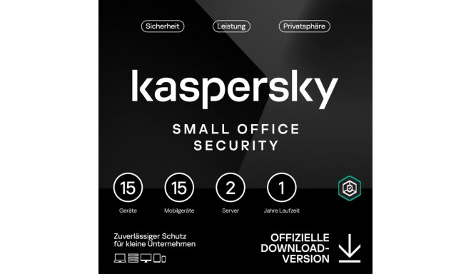 "Kaspersky Small Office Security - 15 User, 1 Year - Base - ESD-DownloadESD"