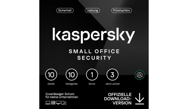"Kaspersky Small Office Security - 10 User, 3 Years - Base - ESD-DownloadESD"
