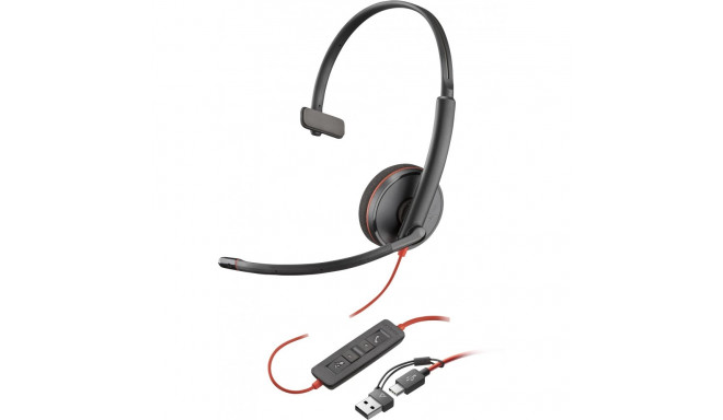 "HP Poly Headset Blackwire C3210 Mono USB-C/A"