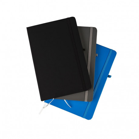 Notebook A5 ruled 80sh. hardcover, with elastic "Multicolor"