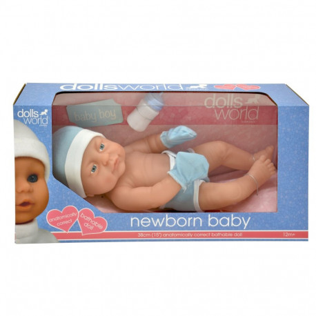 DOLLSWORLD babydoll, boy, 38 cm