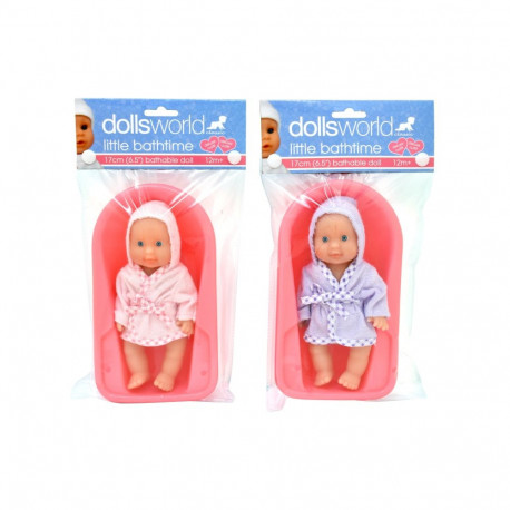 DOLLSWORLD vannitatav nukk, 17 cm