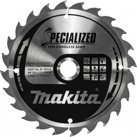 Makita B-32910 SPECIALIZED Saw Blade 165x20x24Z