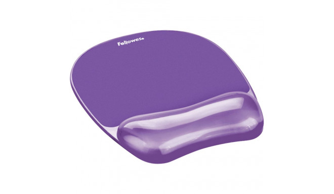 Fellowes Crystal Gel Mouse Gel Wrist Support purple