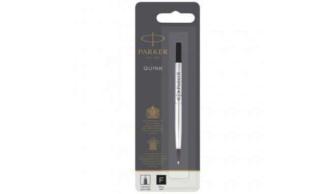Parker rollerball täitepliiats F must (blisterpakend)