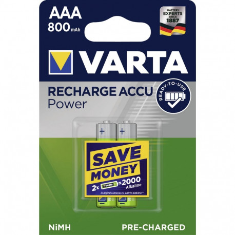 10x2 Varta laetav Accu NiMH 800 mAh mikro