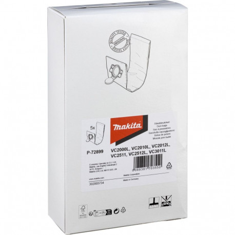 Makita P-72899 filtrikott L 5 tk