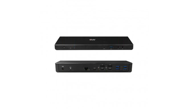 Club 3D USB C 3.2 Gen1 universaalne kolmekordne 4K laadimisdokk