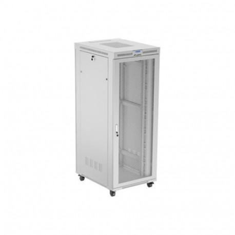 LANBERG vabaltseisev 19/42U 800x1000 võrest uksega LCD kokkupandav hall riiulikapp