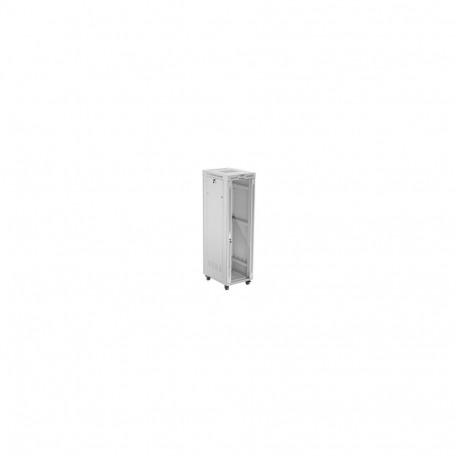 LANBERG free standing rack cabinet 19/42U 600x800 glass door LCD flat pack grey V2