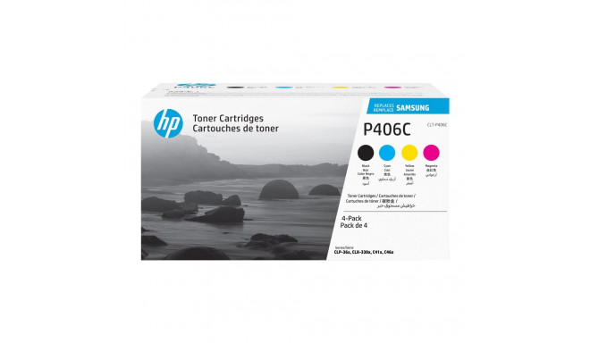SAMSUNG originaal toonerkassett LT-P406Cartridge/ELS 4-pk CartridgeYMK toonerkassett SU375A