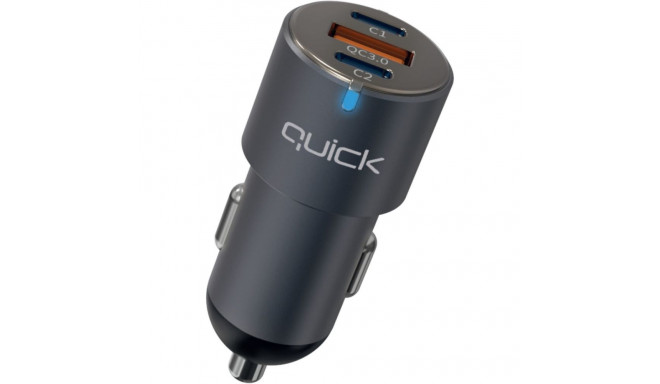 Autolaadija Quick 2 x USB-C / USB-A 60W