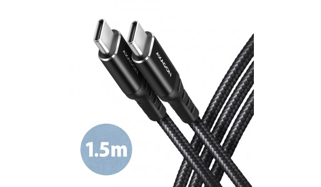 AXAGON Data and charging cable, 1.5 m | BUCM-CM15AB | USB Type C to USB Type C