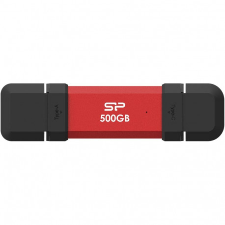 Silicon Power DS72 500 GB USB Type-A/USB Type-C 3.2 Gen 2 punane