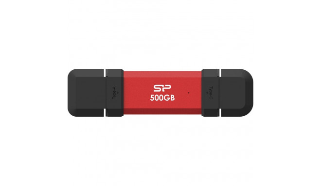 Silicon Power DS72 500 GB USB Type-A/USB Type-C 3.2 Gen 2 punane