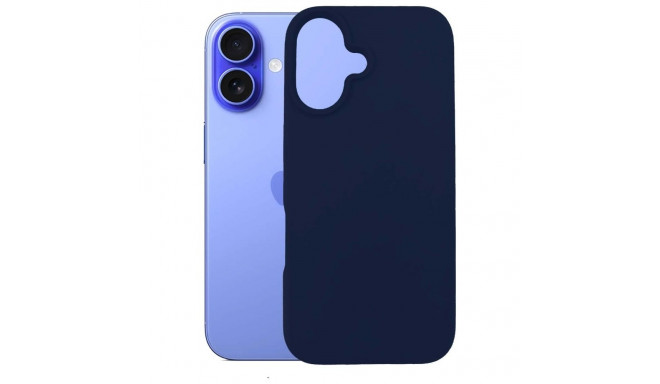 3MK Silicone Case iPhone 16 6.1" tumesinine