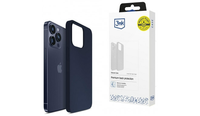 3MK Silicone Case iPhone 16 Pro Max 6.9" dark navy