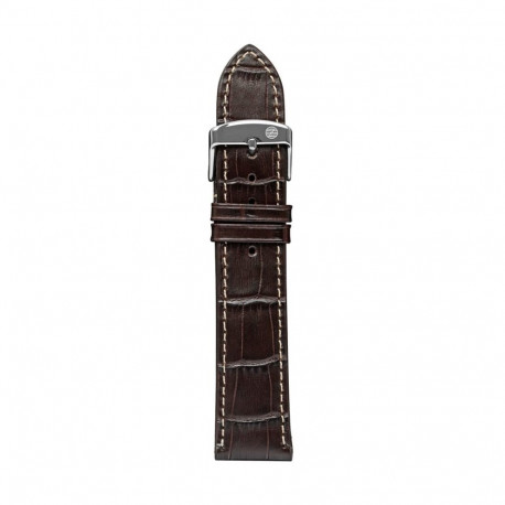 Zeppelin leather strap brown, 20 mm