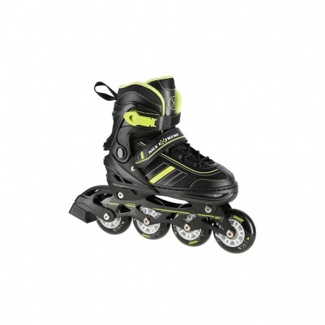 NILS EXTREME NH18191 2IN1 INLINE SKATES BLACK/LIME SIZE. L (39-43) WITH INTERCHANGEABLE HOCKEY SKATE