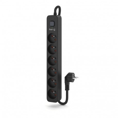 KERG power strip with circuit breaker-6 sockets 16A 1,5m