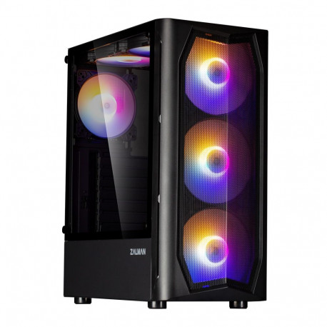 Zalman N4 Rev.1, ATX Mid Tower PC Case, 6 x 120mm RGB Fans, Black