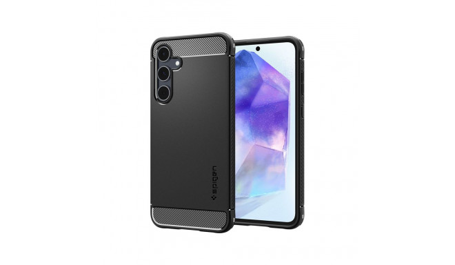 Spigen Rugged Armor - Etui do Samsung Galaxy A55 5G (Matte Black)