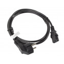 Lanberg toitekaabel CEE 7/7 - IEC 320 C13 1.8m, must