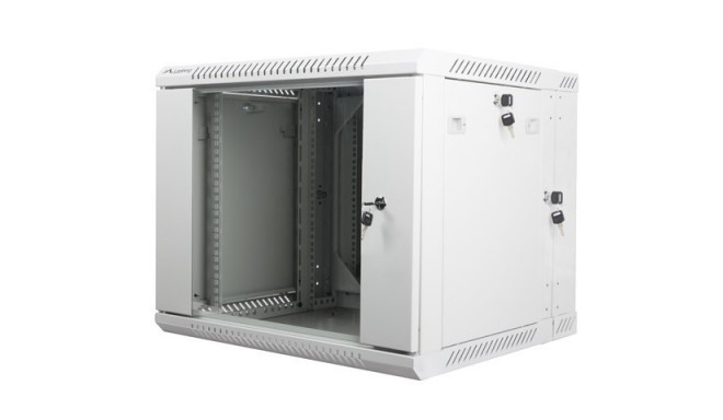 Product Title: 19" 9U Wall-Mounted Network Cabinet – Double Section, 600x600mm, Gra