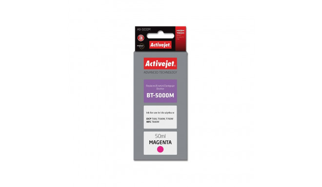 Ink Bottle - Activejet AB-5000M Compatible Brother BT-5000M 50ml Magenta