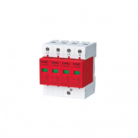 Surge Protection Device, 4P, Class B, 30-60 kA, 385VAC