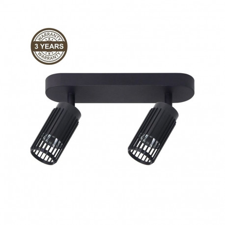 CEILING LIGHT ALVEO 2XGU10 ML0295 BLACK