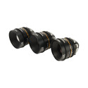 Laowa Nanomorph S35 Prime 3-Lens Bundle  (27mm, 35mm, 50mm) (Amber) - Arri PL/Canon EF