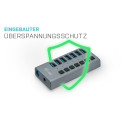 "D I-TEC USB 3.0 HUB 7 PORT 36 W"