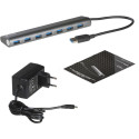 "D I-TEC USB 3.0 7-PORT HUB ALU."