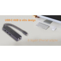 "D I-TEC USB-C SLIM HUB + GLAN"