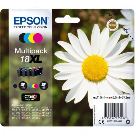 "Epson Tinte 3LB 18XL ink cartridge black and tri-colour high capacity 31.3ml 1-pack blister without