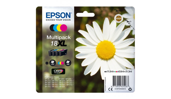 "Epson Tinte 3LB 18XL ink cartridge black and tri-colour high capacity 31.3ml 1-pack blister without
