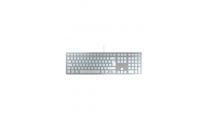 "CHERRY TAS KC 6000 C FOR MAC Corded DE-Layout silver/white"