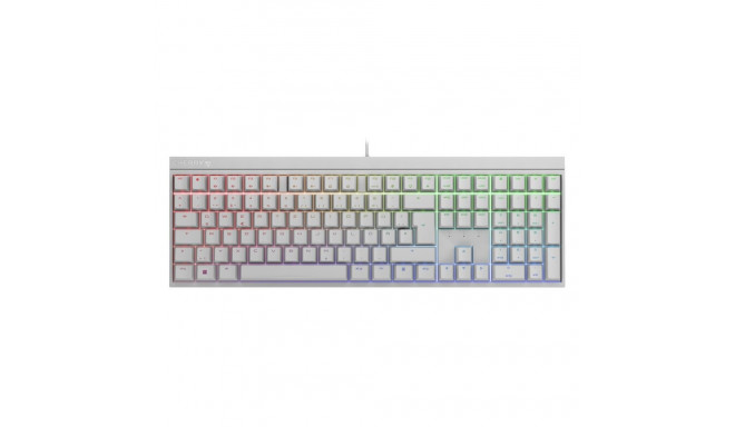 "CHERRY TAS MX 2.0S RGB Corded DE-Layout weiß MX BLUE"