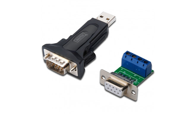 "DIGITUS Adapter USB2.0 -> Seriell RS485 St/St + 0.8m Kab."
