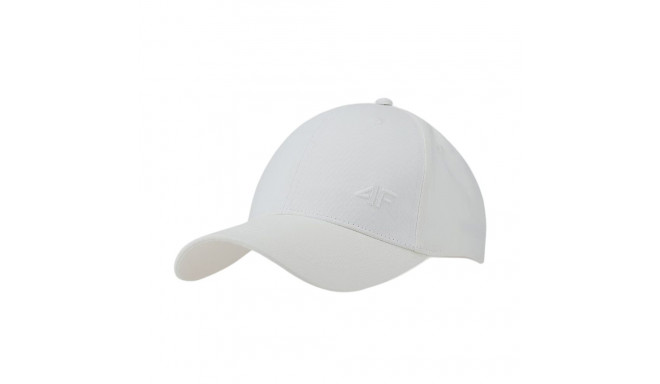 Czapka z daszkiem 4F U367 złamana biel 4FWSS25ACABU367 11S S/M