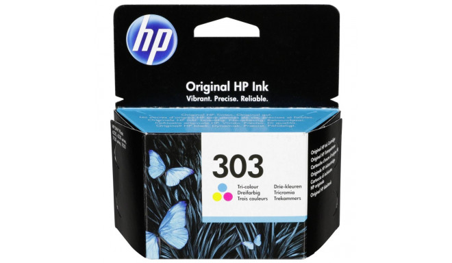 HP T6N01AE tindikassett 3-värvi nr 303