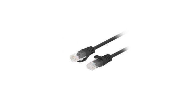 PATCHCORD CAT.5E UTP 7.5M BLACK FLUKE PASSED LANBERG