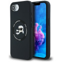 KARL LAGERFELD case for IPHONE 16e (SE 4 2025) compatible with MagSafe KLHMPSE4SKCHTCK (Silicone Dou