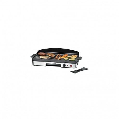 Rommelsbacher table grill BBQ 2003 (black / stainless steel, 1,900 watts)