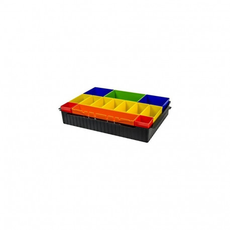 Boxeneinsatz mit farbigen Boxen P-83652 (Einlage für MAKPAC Koffer)