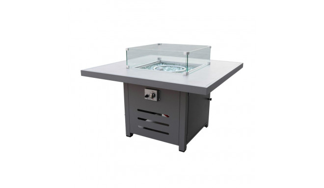 Garden table - gas fire place RIO, greyish beige